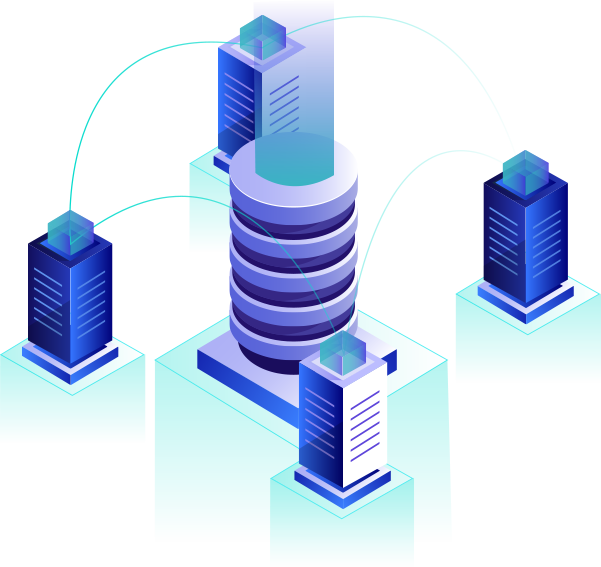 Reseller hosting business illustration