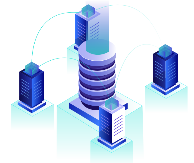 Shared hosting service illustration